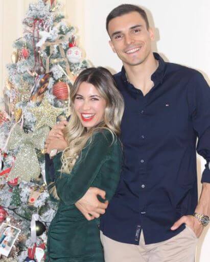 Patricia Palhares with her boyfriend Joao Palhinha.